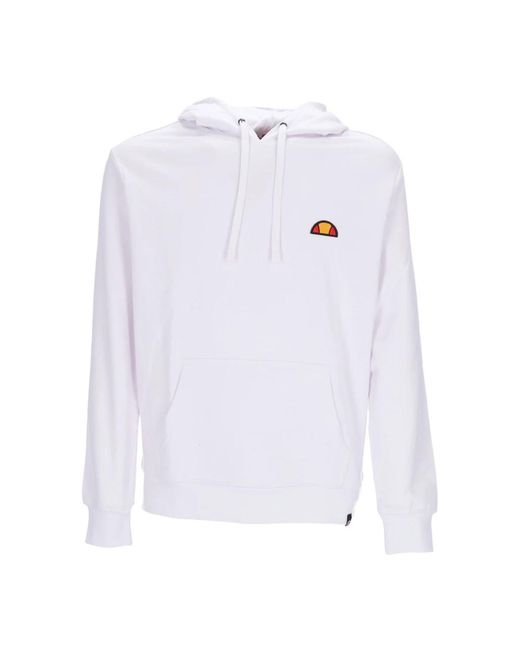 Ellesse Hoodies & Sweatvesten ,Wit ,Katoen Witte Hoodie Met Kangoeroezak in het White voor heren
