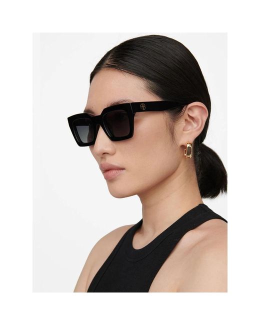 Anine Bing Black Sunglasses