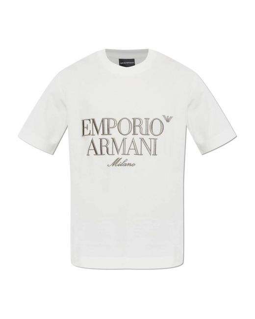 Emporio Armani White T-Shirts for men