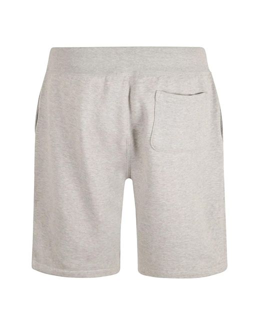 Ralph Lauren Bestickte logo-track-shorts andover heather in Gray für Herren