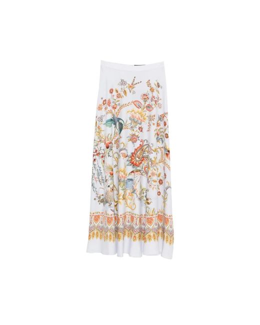 Etro Maxi Rok in het White