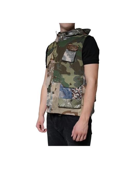 Dolce & Gabbana Black Waistcoats for men