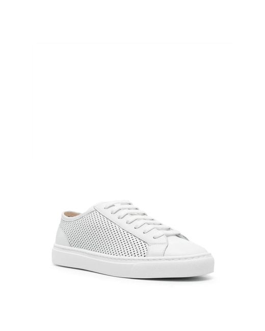 Doucal's White Leder Casual Trainers Sneakers