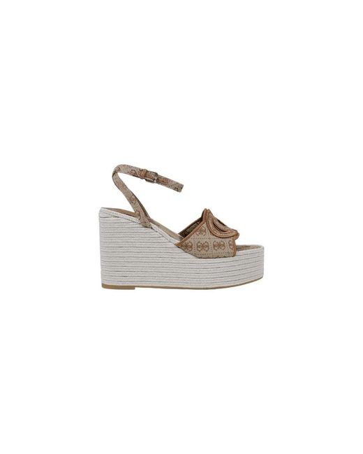 Guess Gray Polyester Keilabsatz Schuhe