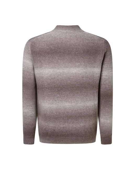 Baldessarini Gestreifter Strickpullover in Gray für Herren
