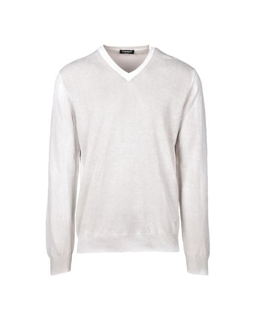 V-Neck Knitwear Dondup de hombre de color White