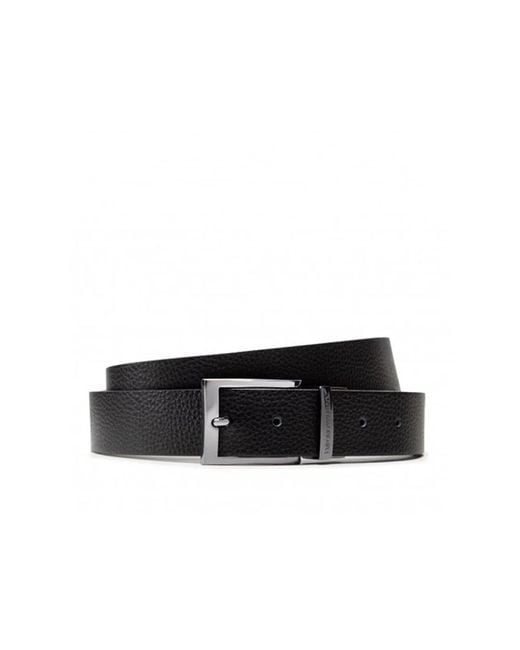 Emporio Armani Black Belts for men