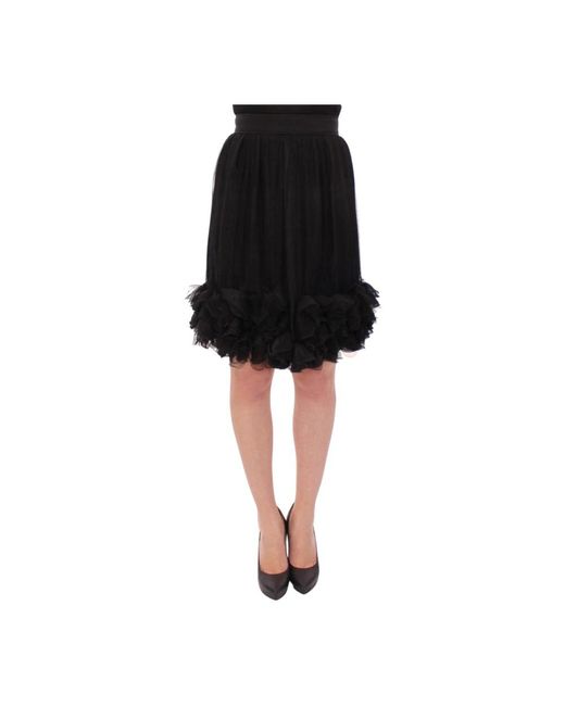 Dolce & Gabbana Black Short skirts