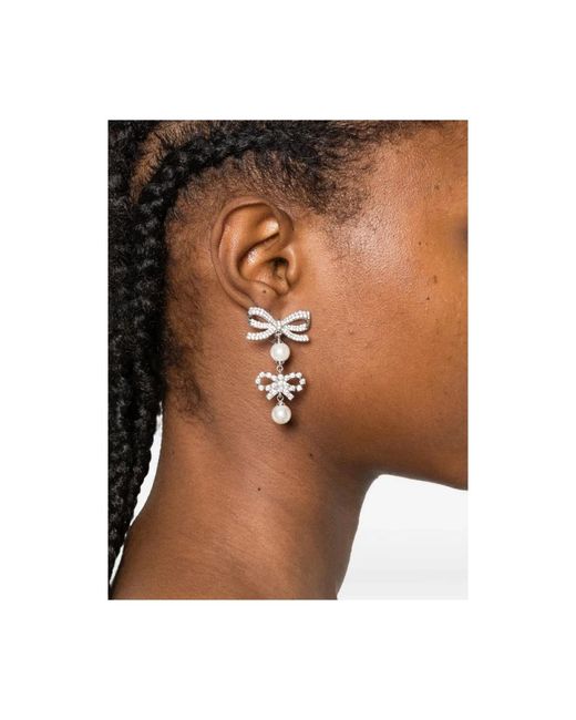 Earrings di Self-Portrait in Metallic