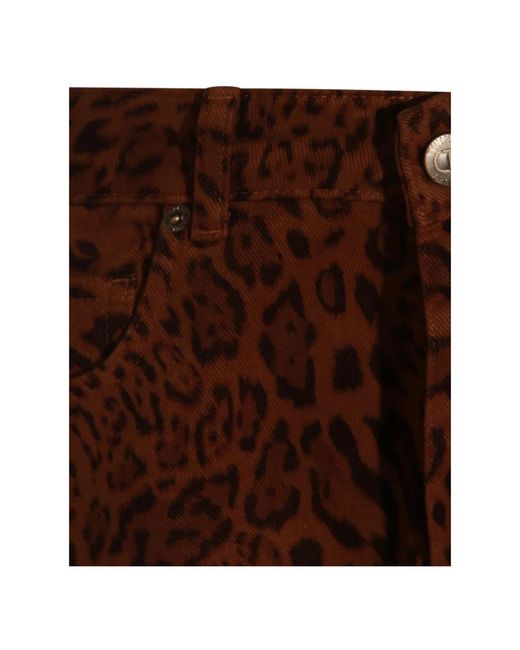 Twinset Brown Straight Jeans