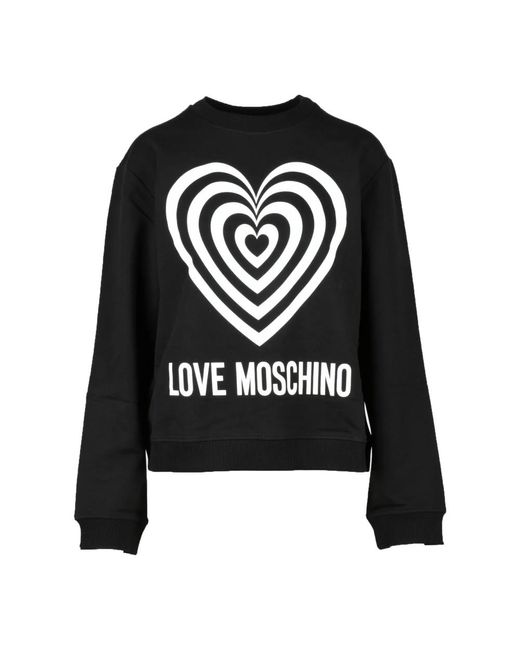 Jersey De Punto De Algodón, Mujer, Talla Love Moschino de color Black