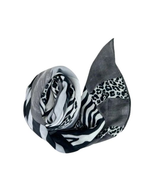 Guess Gray Silky Scarves