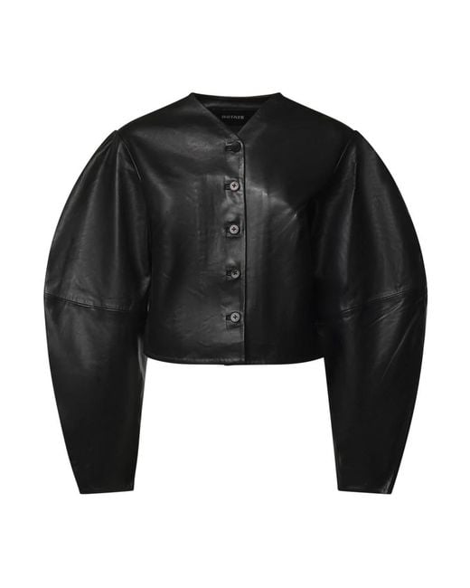 ROTATE BIRGER CHRISTENSEN Black Leather Jackets