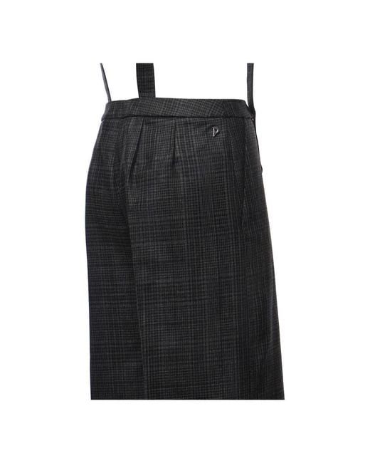 Dondup Black Wide Trousers