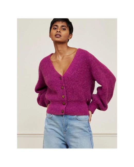 FABIENNE CHAPOT Purple Cardigans