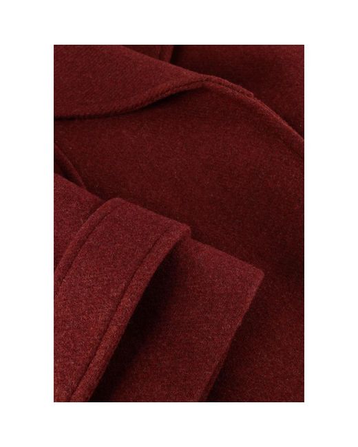 Modström Jassen ,Rood ,Polyester Bordeaux Rode Jas Voor Vrouwen in het Red