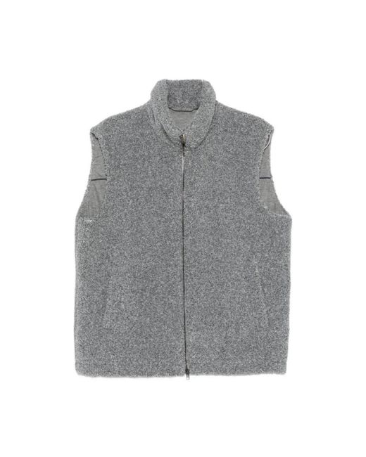 Herno Gray Waistcoats for men