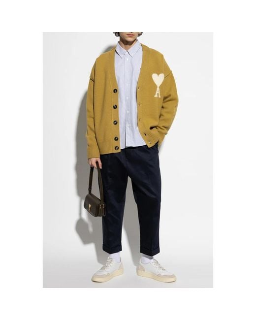 AMI Yellow Cardigans for men