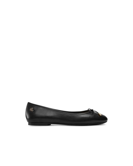 Ralph Lauren Black Ballerinas