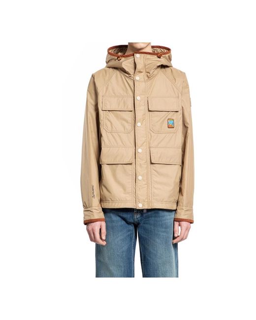 Moncler Field jacket mit polartec-polsterung in Natural für Herren