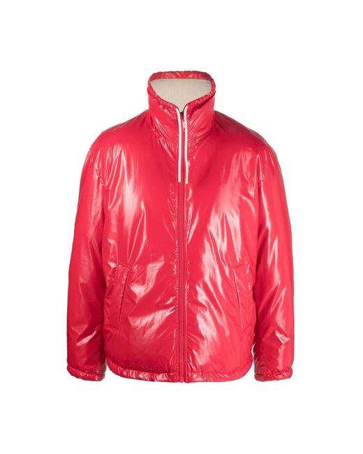 DIESEL Red Winter Jackets for men