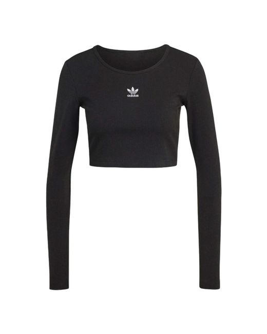Long Sleeve Tops di Adidas in Black