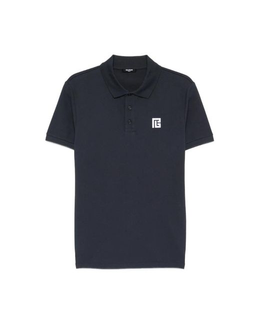Balmain Blue Polo Shirts for men