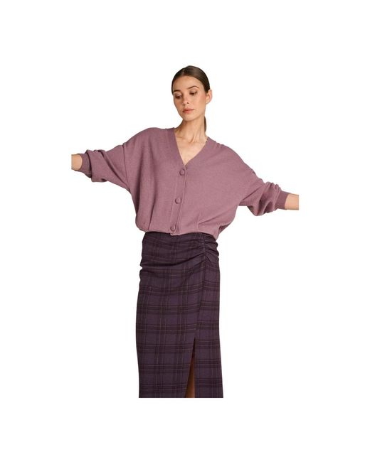 Cardigans March23 en coloris Purple