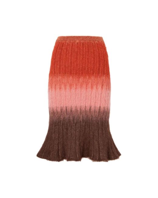 Fendi Brown Midi Skirts