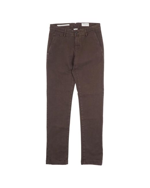 Jacob Cohen Brown Straight Jeans for men