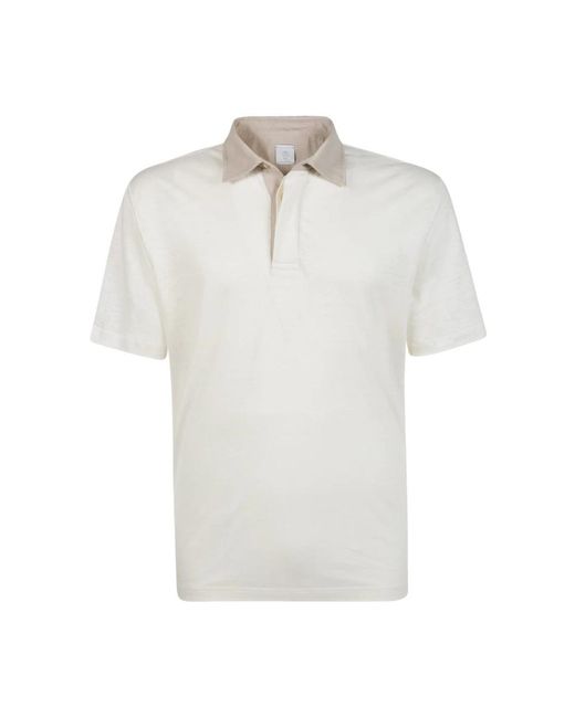 Eleventy White Polo Shirts for men