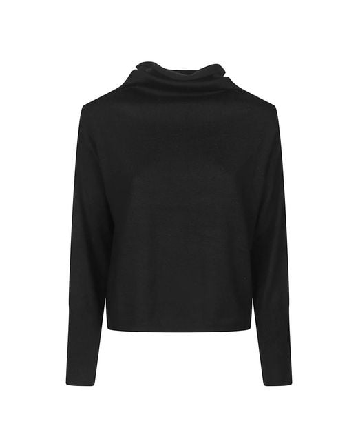 Aragona Long Sleeve Turtle Neck Sweater in het Black