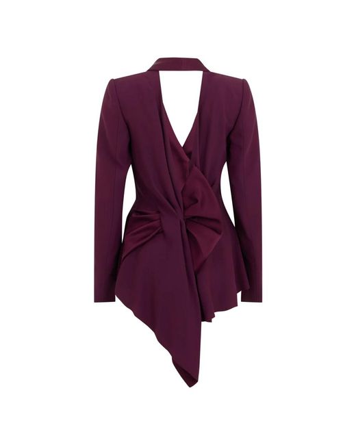 Alberta Ferretti Purple Blazers