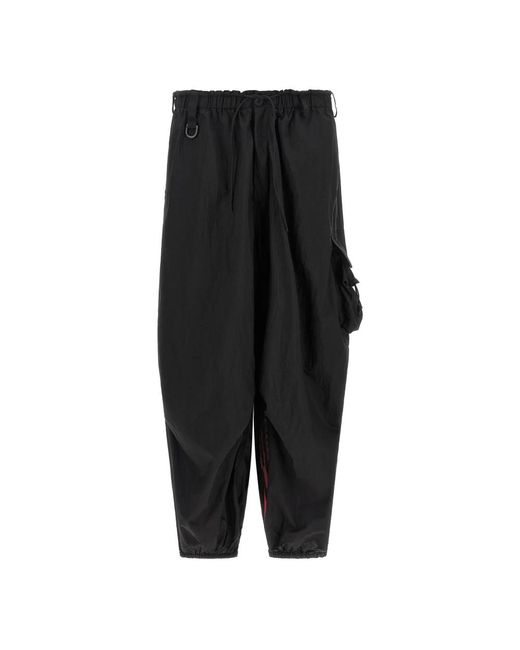 Y-3 Black Wide Trousers for men