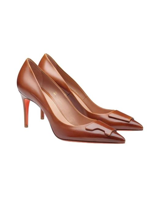 Santoni Brown Pumps