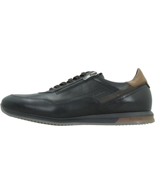 Fluchos Samir Sneaker in het Black voor heren