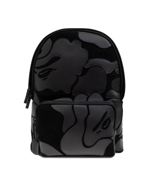 A Bathing Ape Black Backpacks for men