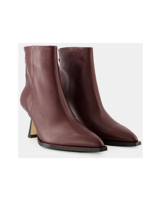 Aeyde Brown Heeled Boots