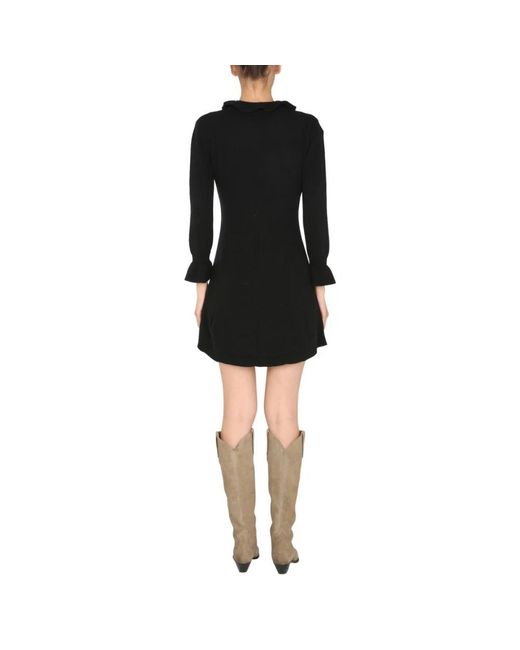 Alberta Ferretti Black Short Dresses