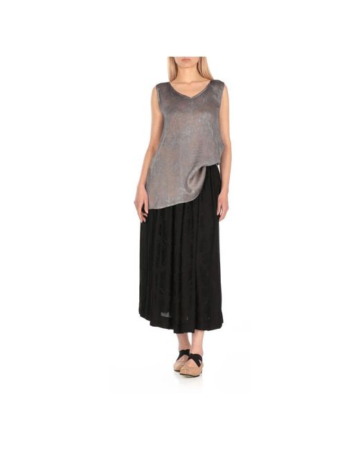 Sleeveless Tops di Avant Toi in Gray