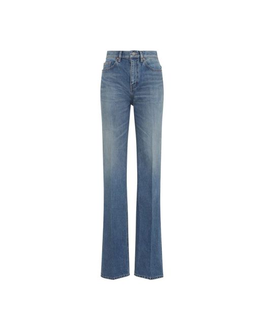 Flared Jeans Saint Laurent de color Blue
