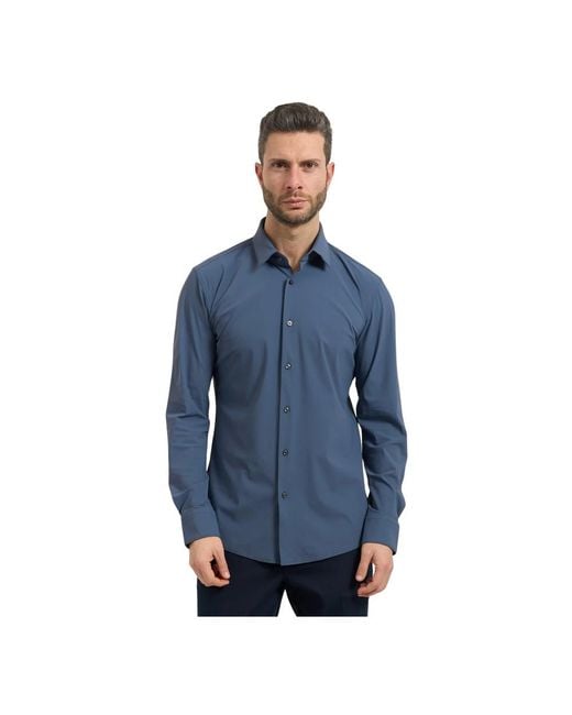 Boss Blue Formal Shirts for men