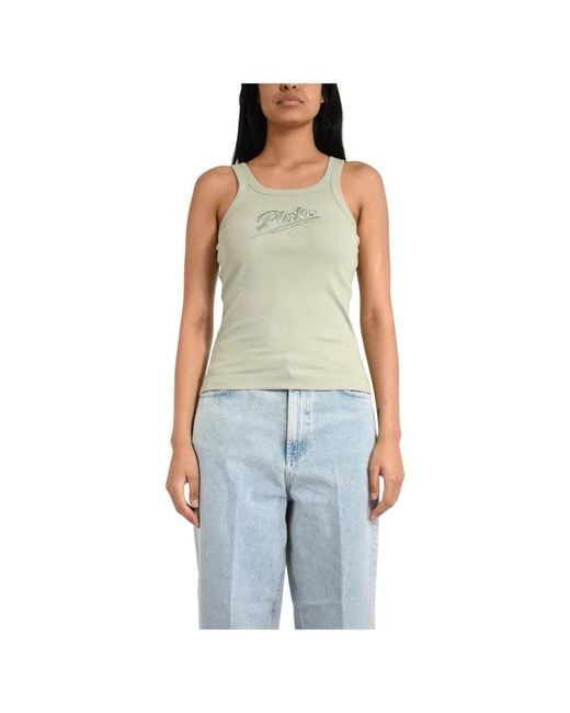 Pinko Blue Sleeveless Tops