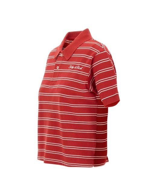 Sporty & Rich Red Polo Shirts