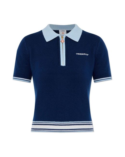 Casablanca Blue Polo Shirts