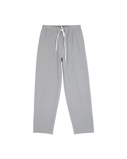 MM6 by Maison Martin Margiela Gray Wide Trousers