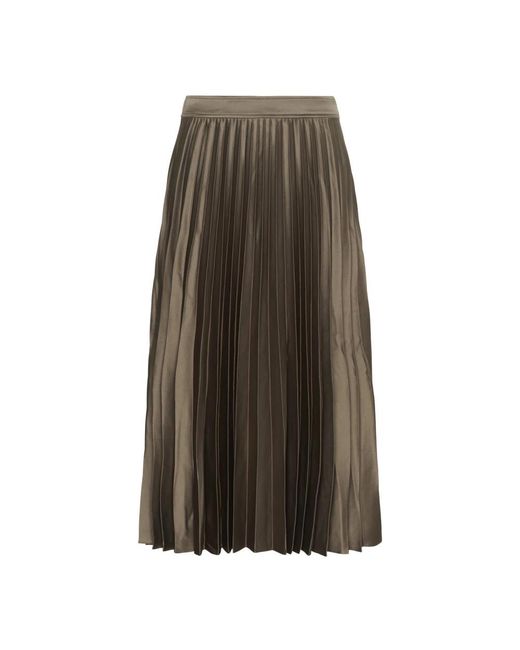 Part Two Venedapw Sk Midi Rok in het Brown