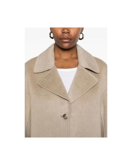 Single-Breasted Coats Anine Bing de color Natural