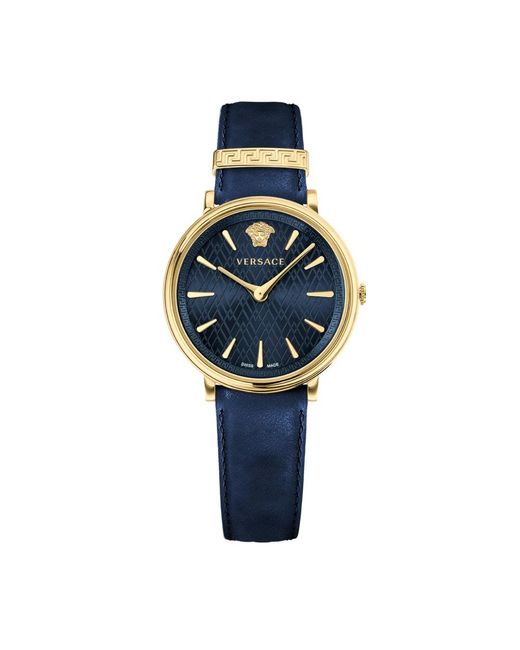 Versace Blue Armbanduhr v circle 38-d/ s/ ip1n ve81004 19