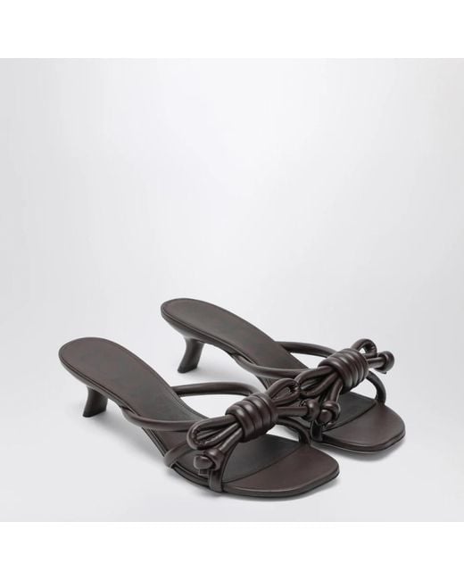 Loewe Black Heeled Mules